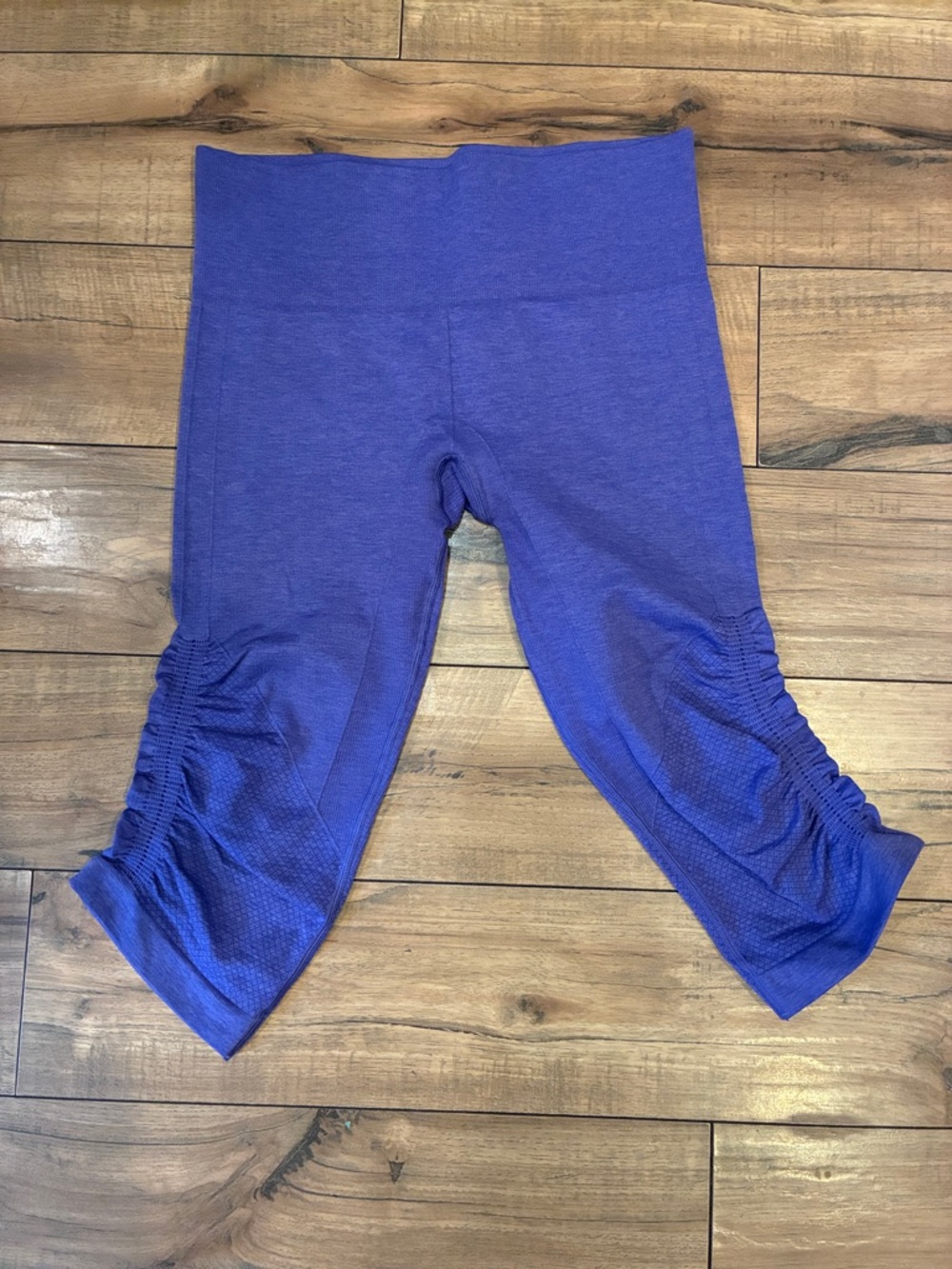 lululemon Purple Ruched Capri Leggings